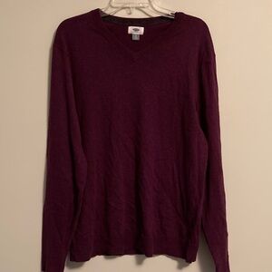 Old Navy Plum V-Neck Sweater